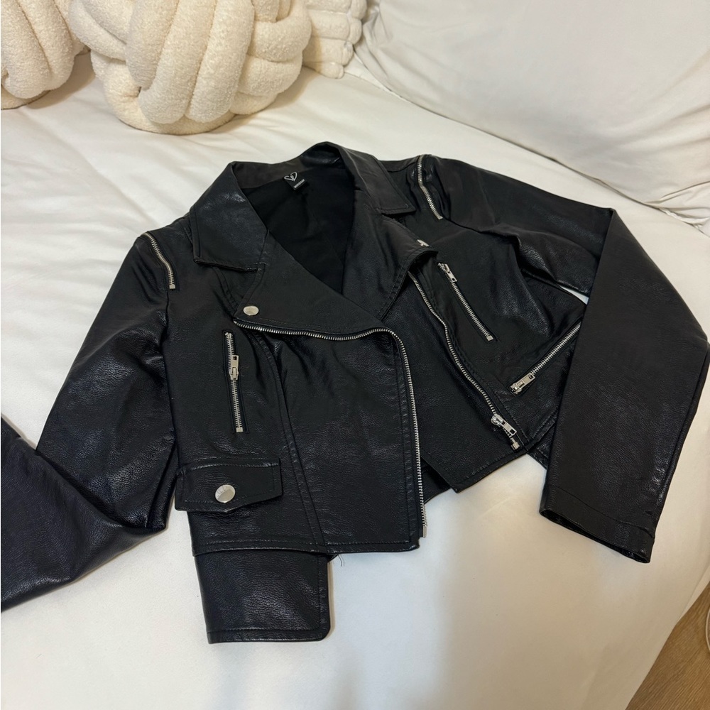 Black pleather Jacket
